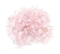 Wifehelper Tumbled Stone Chips Crushed Natural Crystal Quartz Small Crystal Tumble Gemstone 100g Bundle Bags(Pink)