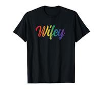 Wifey Gay Marriage Lesbian Wedding Gift LGBT Pride Bride T-Shirt