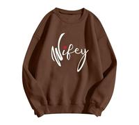 Wifey Sweatshirt Cute Wife Sweater Mountain Honeymoon Pullover 2024 New