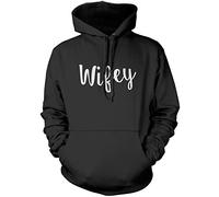 Wifey Unisex Hoodie - Black Large
