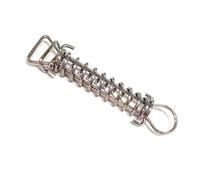 Wiffe 1/4 / 10pcs Tent Tension Spring Camping Tent Fixed Buckle Windproof Stainless Steel Rope Tensioner Awning Fixed Buckle Camping Fasteners