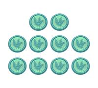 Wiffe 10 Pcs Self-Adhesive Waxed Seal Stickers, Rosemary wilderness, A