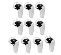 Wiffe 10Pcs Golfs Rod Head Cases Waterproofs PU Leather Golfs Head Covers Iron Covers Protections Sleeve Protective PU Soft Enduring Portable