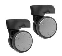 Wiffe 1Pair Luggage Suitcase Replacement Wheel Roller Hardware Repairing Set 360 Degree Spinner Caster Heavy Duty Wheel Luggage Spare Part