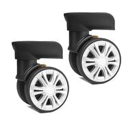 Wiffe 1Pair Luggage Suitcase Replacement Wheel Roller Hardware Repairing Set 360 Degree Spinner Caster Heavy Duty Wheel Luggage Spare Part
