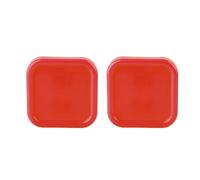Wiffe 2pcs Square Round Needle Cushion, Magnet square red