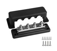 Wiffe 3 / 8inch 4 Post 600A Bus Battery Terminals Power Distribution Marine Automotive Boat Solar Wiring Bus Battery Terminals Distribution Block