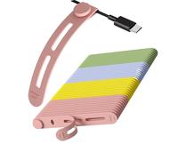 Wiffe 35 Pack Multipurpose Silicone Cord Wraps, Elastic Cable Organiser for Data Cables and Headphone Wiress Anti-Twist Wire Management Clip