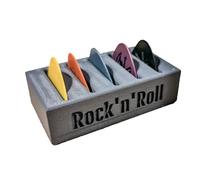 Wiffe 3D Printed Picks Storage Box Multifunction Guitar Picks Organizers Holds Guitar Pick Display Holder for Music Lover Transparents Pick Box