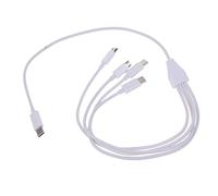Wiffe 4-in-1 Multi Charging Cable USB C Phone Charger Multiple Charging Cord with Type C/USB for Tablet Type to Cable Adapter