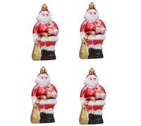 Wiffe 4pcs Christmas Tree Santa Ornament Colorful Dog, Elder