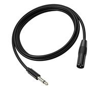 Wiffe 6.35mm Male Plug to 3Pin Male Balanced Microphone Cable, 10m