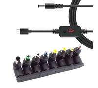 Wiffe 8 Adapters DC5521 Power Adapter for Laptops Routers Security Camera and More with 5.5x2.1mm Barreled Plug Routers Power Adapter