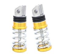 Wiffe Aluminum Spring Loaded Footrest Pegs for Motorcycles Reduce Fatigue on Bumpy Roads Motorcycle Footrest with Spring Suspension for Comfortable Ride on Any Road Aluminum Foot Pegs