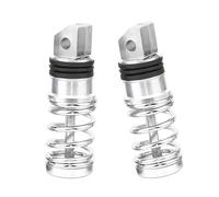 Wiffe Aluminum Spring Loaded Footrest Pegs for Motorcycles Reduce Fatigue on Bumpy Roads Motorcycle Footrest with Spring Suspension for Comfortable Ride on Any Road Aluminum Foot Pegs