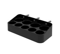 Wiffe Battery Holder Case Wall Mounted Battery Box Easy Access, Black | Wall Mounted Installation with Easy Access Dispenser for Offices Battery Organizing Box Multiple Batteries