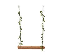 Wiffe Bird Swing with Cotton Rope Swing Bridge Wood Hanging for Budgies Training Perch Toy for Birds Cage Decoration Bird Swings for Small Birds
