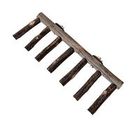 Wiffe Bird Toy Perch Ladder, Wood Grinding Stand, Seven steps