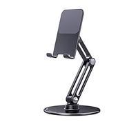 Wiffe Boneruy Folding Adjustable Tablets Phone Stand Cooling Bracket Pad Mobile Holder Aluminum Alloy Rack Tablet Stand Bracket for Lap for Bed