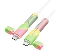 Wiffe Cable End Saver Set Silicone Connector Cover, DoubleTypeC
