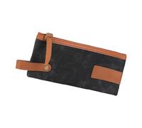 Wiffe Canvas Pen Case Study Supplies Storage for Students Roomy Compartments and Portable Design Multiple Compartment Fabric Pen Holders