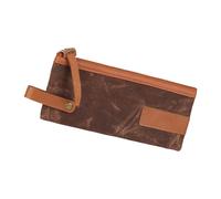 Wiffe Canvas Pen Case Study Supplies Storage for Students Roomy Compartments and Portable Design Multiple Compartment Fabric Pen Holders