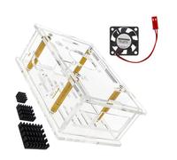Wiffe Case and Cooling Fan Optional for Development Board Cooling Protector Efficient Heat Management Easy Assembly Case