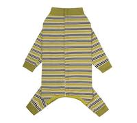 Wiffe Cats Clothes Striped Undershirt Long Sleeves High Collar Autumns Jumpsuits Clothes for Enhancing Mobility Dog Cold Weather Gear