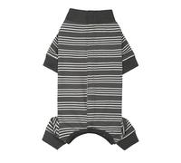 Wiffe Cats Clothes Striped Undershirt Long Sleeves High Collar Autumns Jumpsuits Clothes for Enhancing Mobility Dog Cold Weather Gear