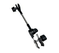 Wiffe Chair Frame Umbrella Clamp with Toolless Positioning Control | Adjustable Shade Mount with Flexible Arm and Spring Base Clip for Setup Outdoors in Black for Chair