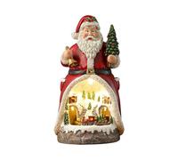 Wiffe Christmas Cabin Music Box with Rotating Train Resin, A