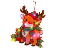 Wiffe Christmas LED Hanging Ornament with Shatterproof Design, A