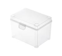 Wiffe Clear Storage Box for Sports Cards Game Card Trading Card Case Storage Organizers Stackable Playing Box Space Saving