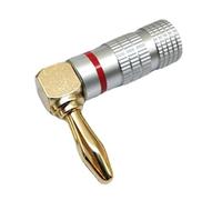 Wiffe Connect Gold Plated Banana Plugs for Video Receiver Amplifiers Sound Systems Wire Wall Plate Connectors Connectors Car Terminal Banana Car Harness