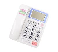 Wiffe Corded Landline Phone Big Button Landline Phone Call Display Fixed Telephone for Home Hotel Bathroom Guest Room Fixed Telephone