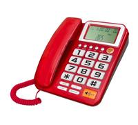 Wiffe Corded Telephone Basic Landline Phone for Seniors Analog Home Phone with Call Display Small Desk Guest Room Telephone Corded Landline for Home Use