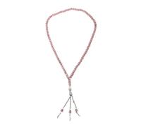 Wiffe Crystal Tasbih Prayer Bead Muhammad Prayer Rosary Beads 99 Beads Necklace Foldable Rosary Necklace for Men Women