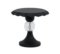 Wiffe Cupcake Display Rack Metal Round Stackable, Black SMALL