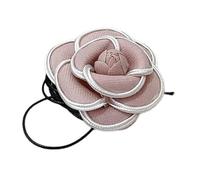 Wiffe Delicate Necklace Fabric Flower Necklace Beautiful Camellia Neck Jewelry Fabric Perfect for Any Outfit Flower