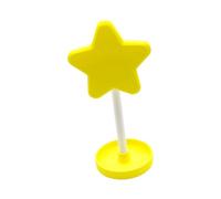 Wiffe Desk Holder, Decorative Star Profile, Integrated Freestanding Stand, Tidy Headset Storage, Dorm Study Accent Headset Perch Desk Accessory Gaming Room Organizer Bedside Headphone Rest Star Dorm