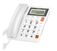 Wiffe Desktop Corded Telephone for Home Landline Telephone with Big Button Speakerphone for Home Hotel Professional Shop