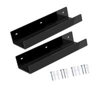 Wiffe Device Wall Storage Shelf Pair, Black