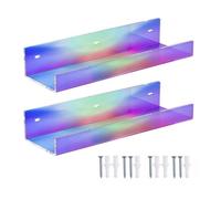 Wiffe Device Wall Storage Shelf Pair, Colorful