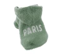 Wiffe Dogs Coat Cute Letters Decor Hoodie for Small Dogs, Light Green M