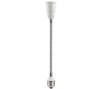 Wiffe E27 Light Socket Extender with 16cm Extension Light Holder, 30cm | Flexible Gooseneck Adjustable Extension Socket Extender with Screw Socket Extender Lamp Light Bulb Holder