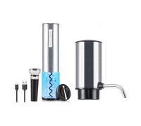 Wiffe Electric Corkscrew Opener, Wine Aerator Set