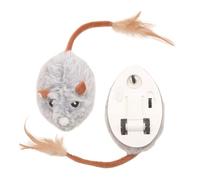 Wiffe Electronic Animated Play Toy Gray Creature Shape Includes Function When Flipped Over Interactive Gray Creature Toy Variable Actions Realistic Effects Feline Fun