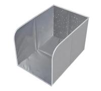 Wiffe Foldable Feline Litter Box Guard Ready to Unfold for Use | Three-Sided Barrier, Wide Unobstructed Entry, Helps Keep Litter Scatter Within a More Contained Litter Box Area
