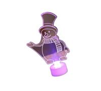 Wiffe Glowing LED Acrylic Nightlight Christmas Desk, Snowman