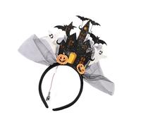 Wiffe Haunted Castles Light Up Hairband Adjustable for Night | Safe Elastic Hairhoop for Kids Adult, Costume Accessories for Halloween Party, Family Party